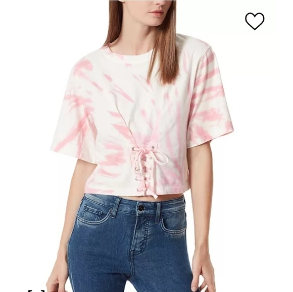 frayed Denim Tops - Frayed Denim Cotton Tinsley Corset Top